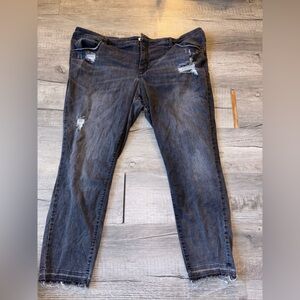 Universal Thread grey distressed jeans stylish denim stretchy